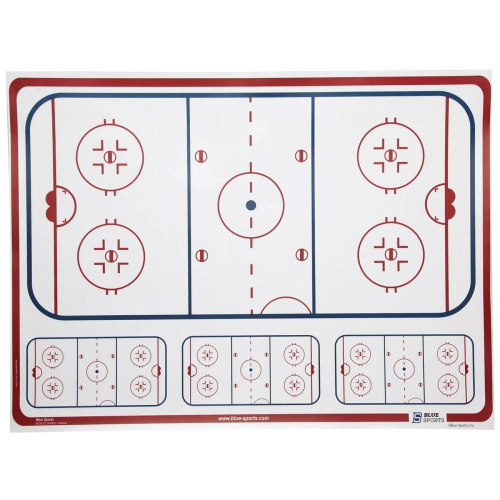Доска тактическая BLUESPORTS 47 х 65 см (наклейка на стекло)