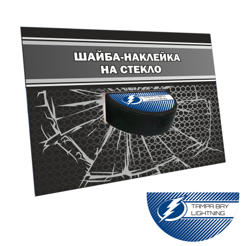 Наклейка шайба в стекло лого